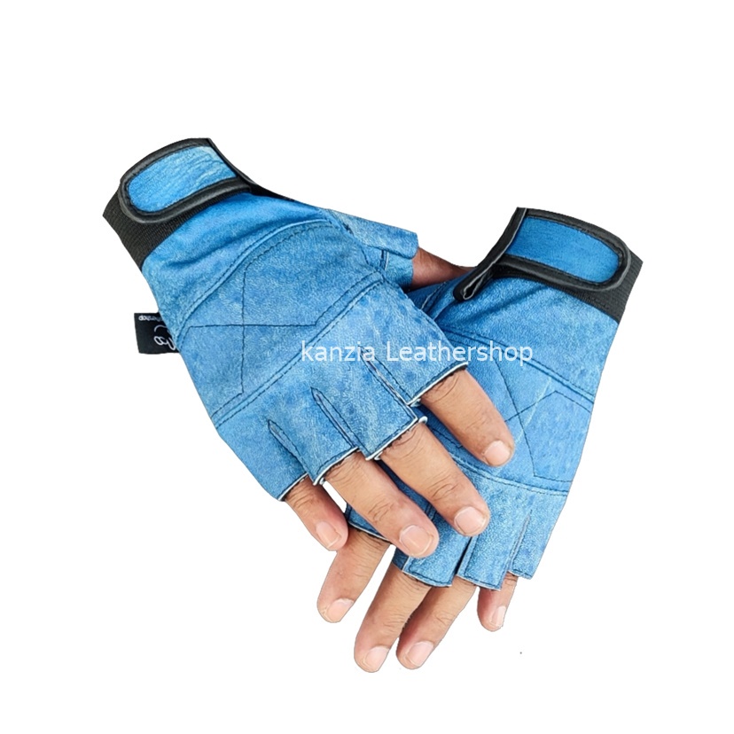 Kanzia Leathershop Sarung Tangan Motor Kulit Half Limited Edition