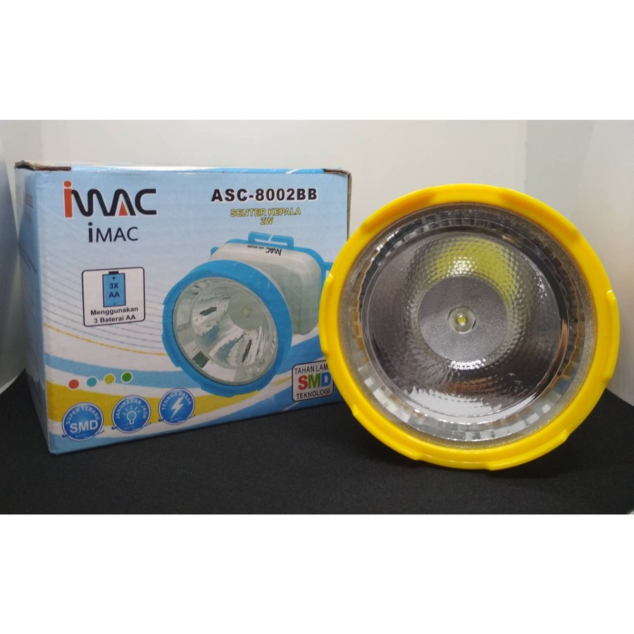 IMAC Senter Kepala 2W Type 8002BB - Senter Kepala IMAC 2W