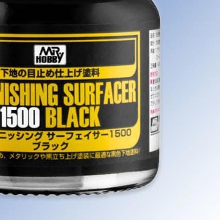 ♦ Mr FINISHING SURFACER 1500 BLACK﻿ SF288 - Mr. HOBBY ▲