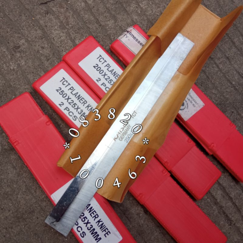 

Pisau Serut 250 x 25 x 3 Mm TCT Kaiser Germany 25 Cm pisau Planer Sugu