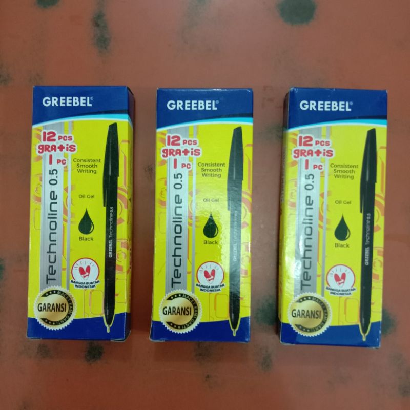 

Pulpen Greebel Pulpen hitam per kotak