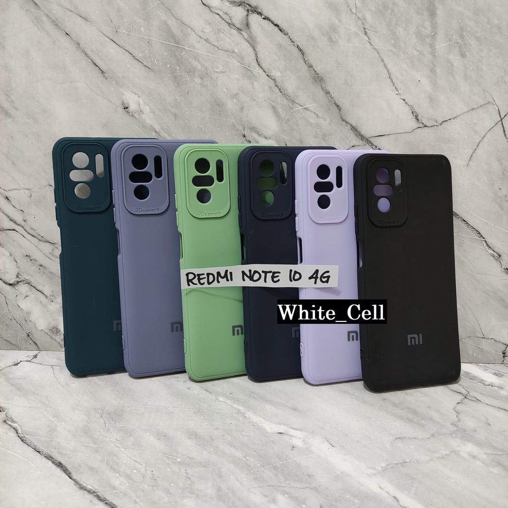 Redmi 10 Note 11 Note 11 Pro Note 8 Note 8 Pro Note 9 Note 10 Soft Case Candy Warna Warni Macaron Protector 3D Camera Logo Silicon White_Cell