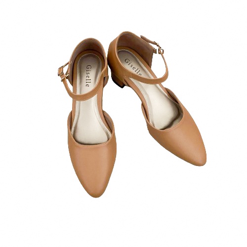 Giselle Colls - Jane Heels Wanita 5 cm-Mocha