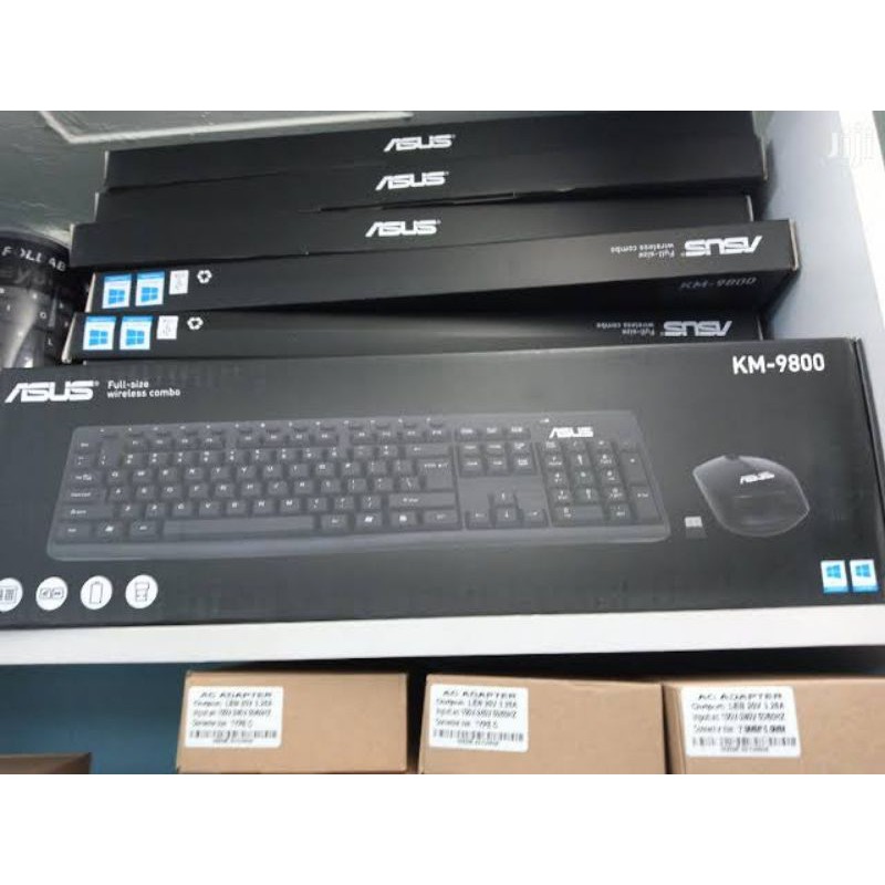 Asus Wireless Keyboard Full size and Mouse combo KM-900. keyboard mouse wireless Asus KM 9800. keyboard mouse wireless branded