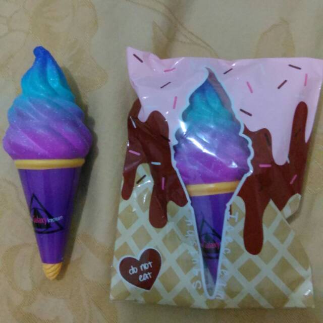 Squishy punimaru puni jumbo ice cream cone galaxy lisenced squishy ori