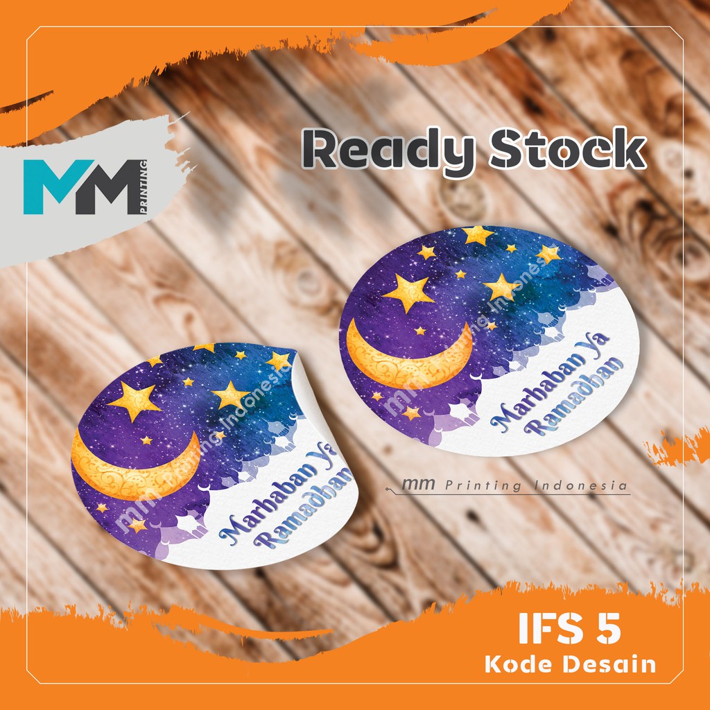 [20pcs]Stiker Idul Fitri/Stiker Lebaran/Stiker ucapan selamat hari raya-IFS 5 (Isi 20pc)