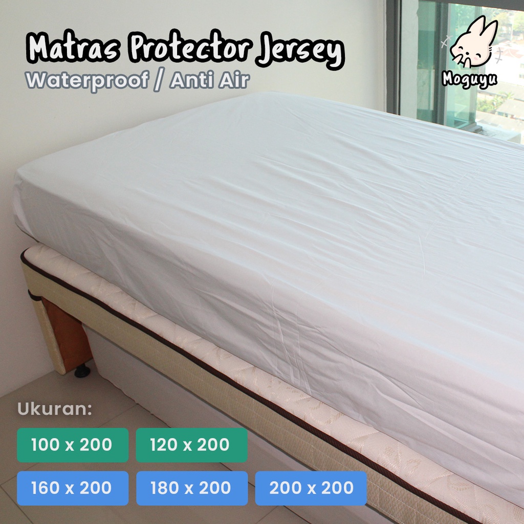 Matras Protector / Pelindung Kasur - Waterproof - Jersey - 90 x 200