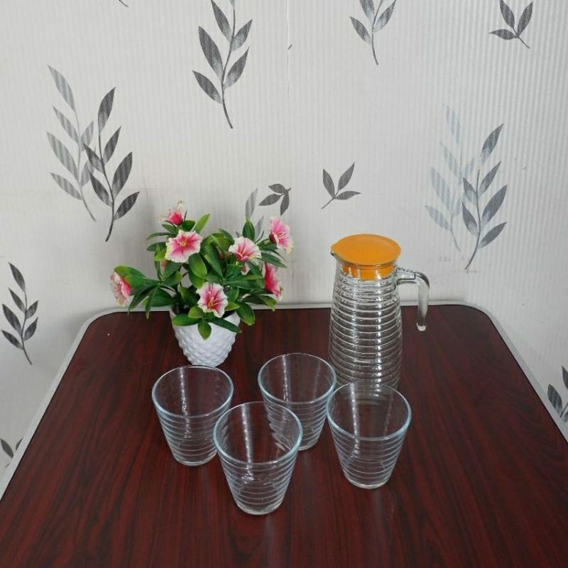 Water Jug Set 5 Pcs HC-SET TEKO KACA BERGARIS HC