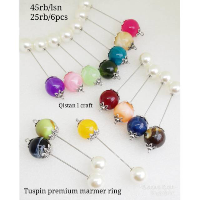 Tuspin ring marmer 6pcs