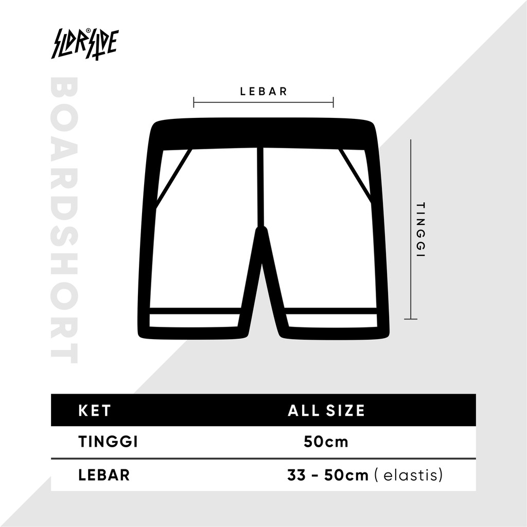 Soldierside Boardshort Navy Celana Kolor art CK105