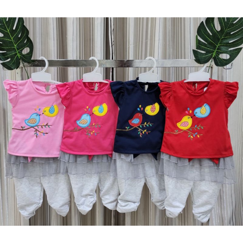 baju bayi perempuan stelan celana tutu baby girl