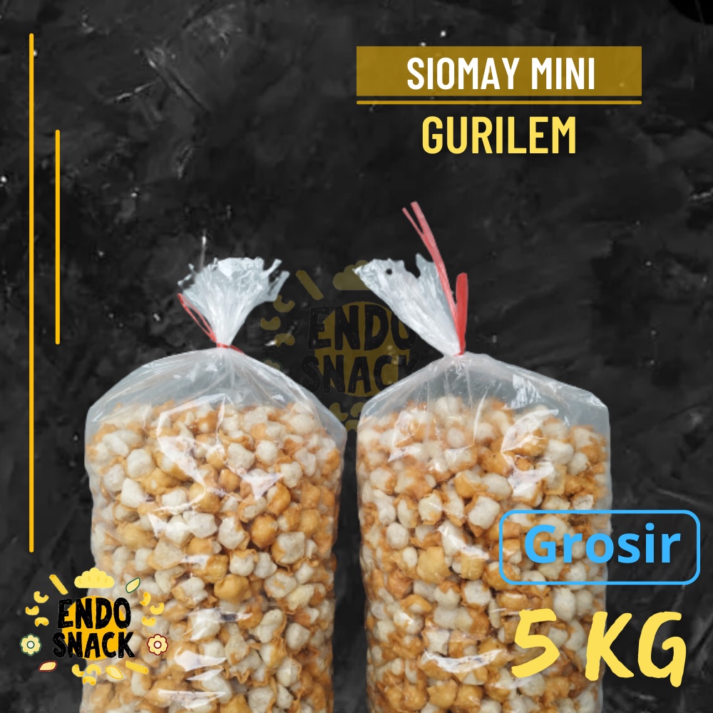 5 KG SIOMAY MINI SADULUR kemasan perbal, cuanki mini gurilem, cuanki kerikil Baso aci