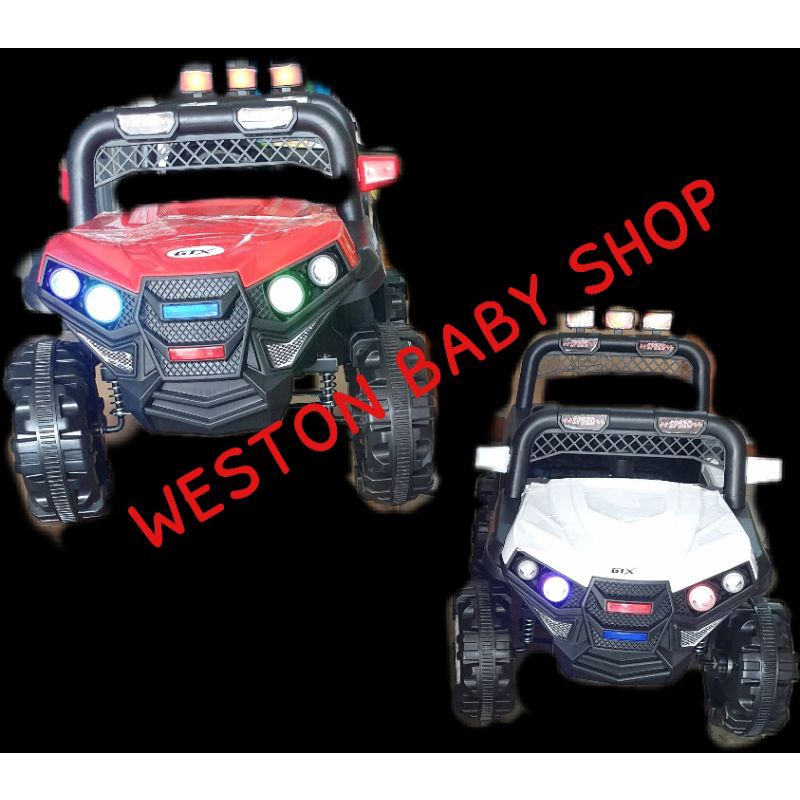 mobil mainan aki anak jeep sporty 2 dinamo motor