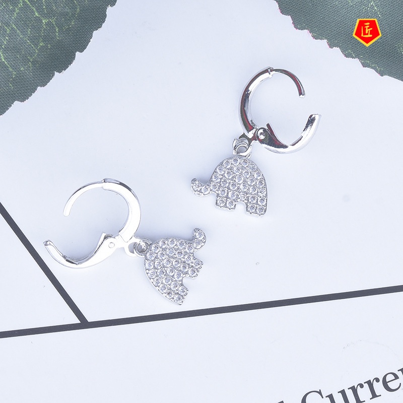 [Ready Stock]S925 Silver Diamond Cute Elegant Earrings Simple Elegant