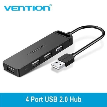 USB HUB 4 PORT USB 2.0 WITH POWER VENTION CHMBD 0.5 METER