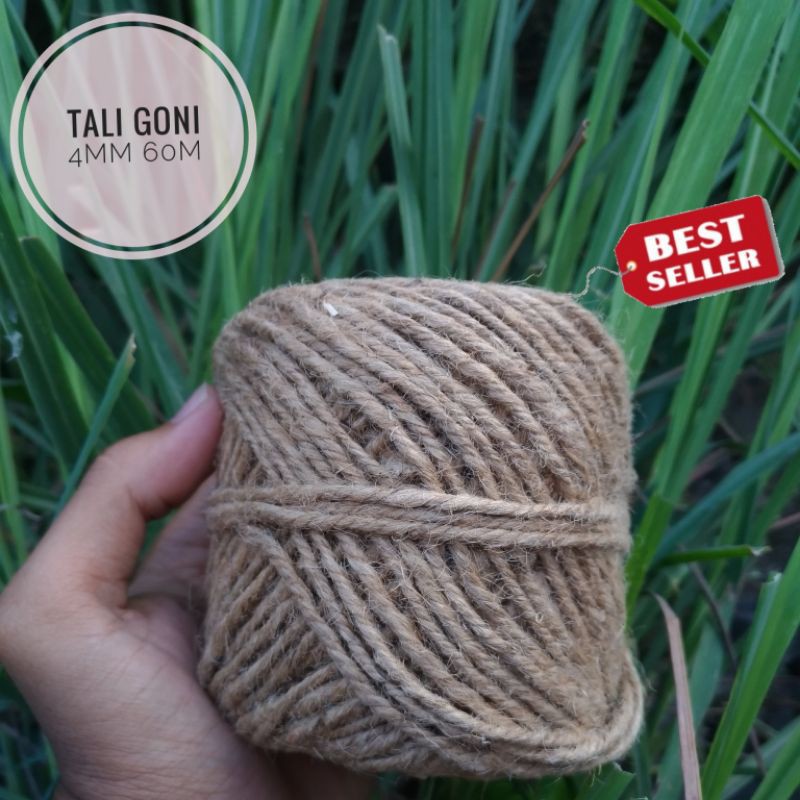

Tali Goni Vintage 4mm 50m - Tali Rami 4ply - Tali Turus Goni - Tali Pengikat Tanaman