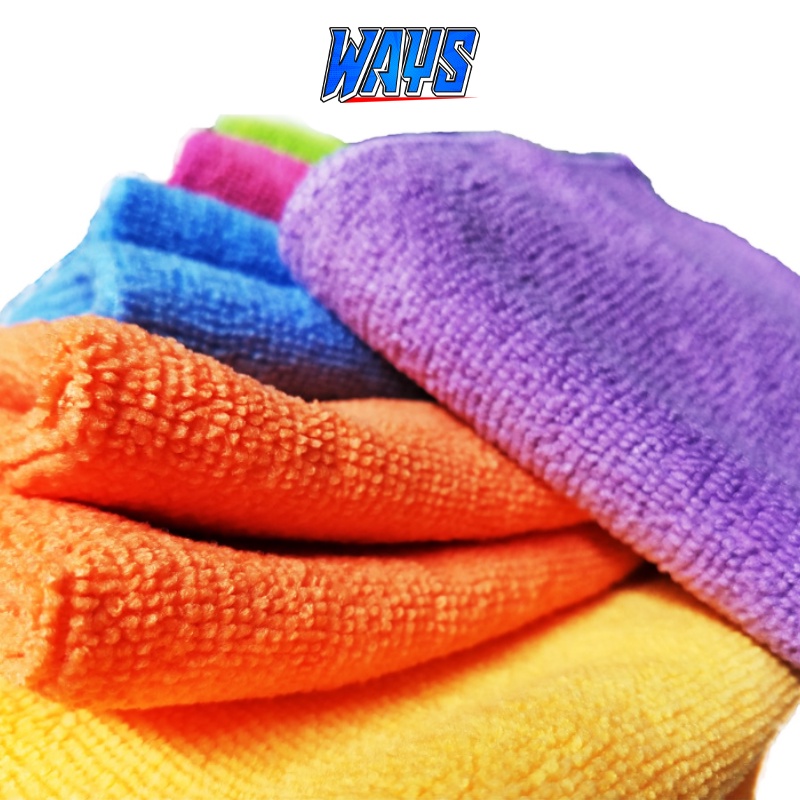 WAYS Kain Lap Microfiber Detailing | Lap Cuci Halus Cleaner Wax Detailer Motor Mobil