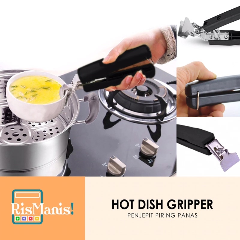 HOT DISH GRIPPER - Penjepit Peralatan Dapur Alat Masak Panas Piring Makan Mangkok Panci Rantang