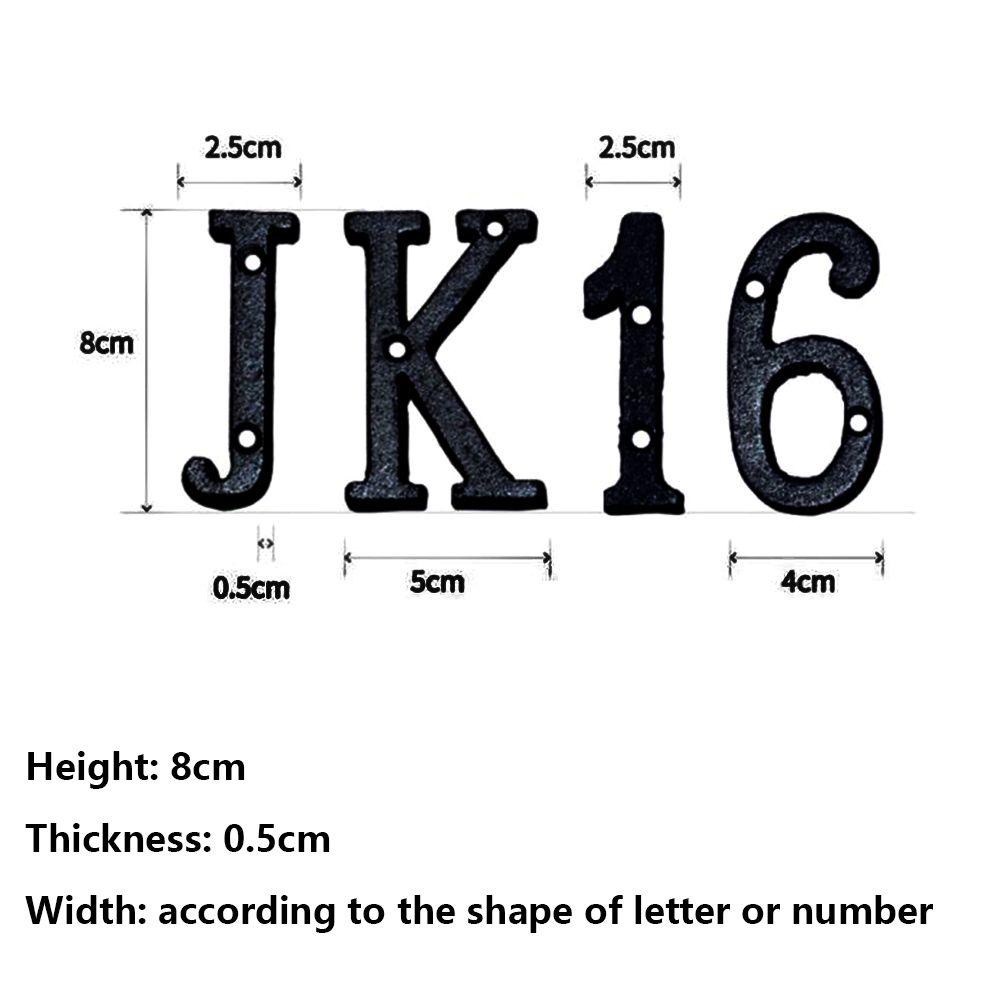 Populer 1PC Retro Huruf Logam Kreatif Vintage Plat Pintu Plakat Dekorasi Rumah Alfabet Logam