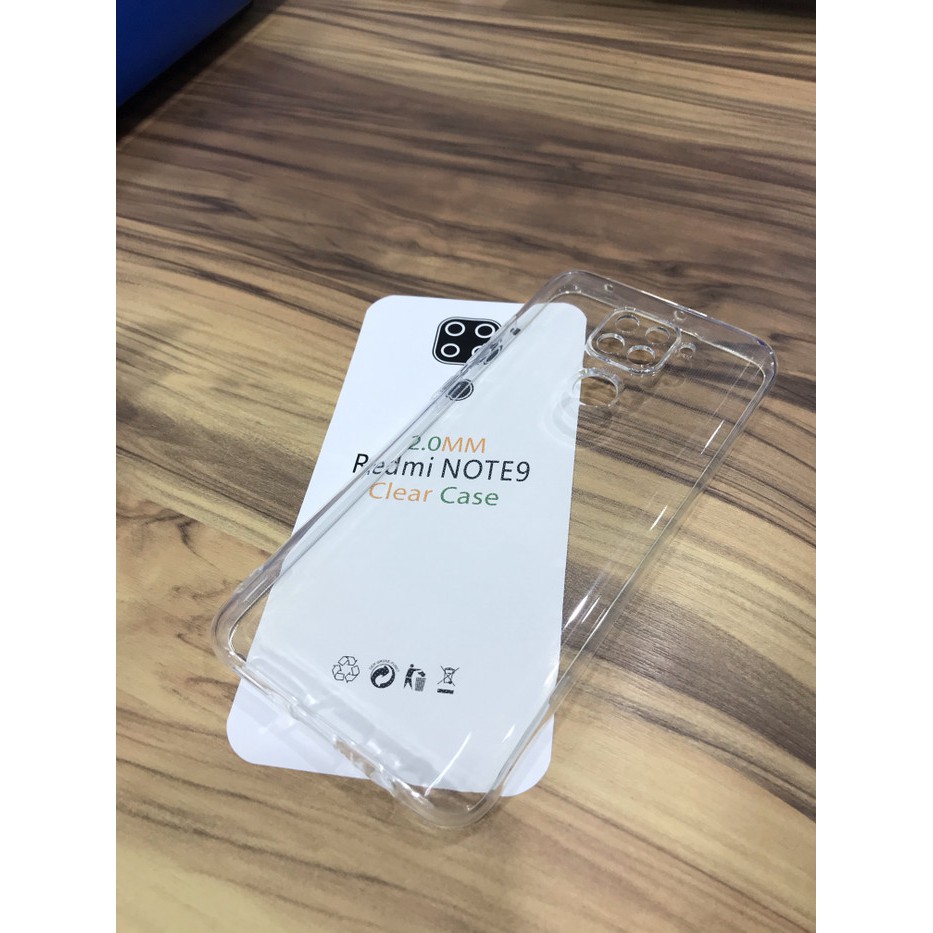 TPU CLEAR CASE BENING TEBAL ANTI PECAH XIAOMI REDMI NOTE 9 - CLEAR