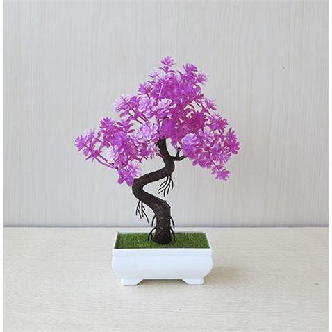 MOGYMOGY PT01 Tanaman Bunga Bonsai Plastik Dekorasi Rumah Pot Tanaman Bunga Hias Bongsai Artificial Flower Decoration