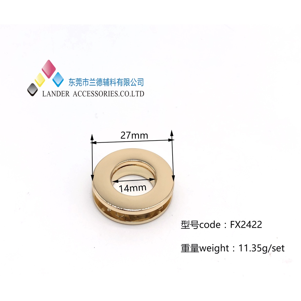 Lander Eyelet - Mata ayam 14mm FX 2422 - 2set