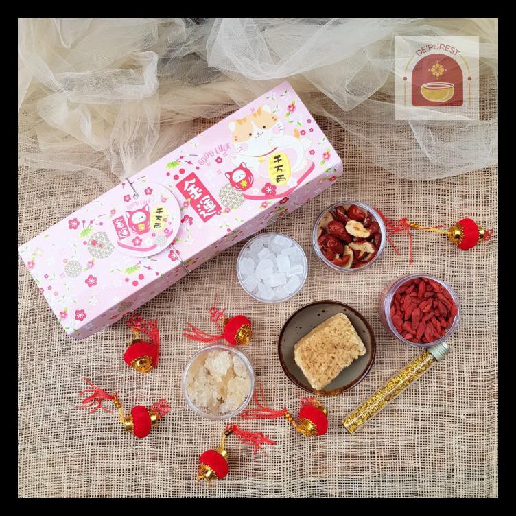 

HAMPERS IMLEK CHINESE NEW YEAR PAKET SNOW BIRDNEST OSMANTHUS PREMIUM - SNOW BIRDNEST KUALITAS