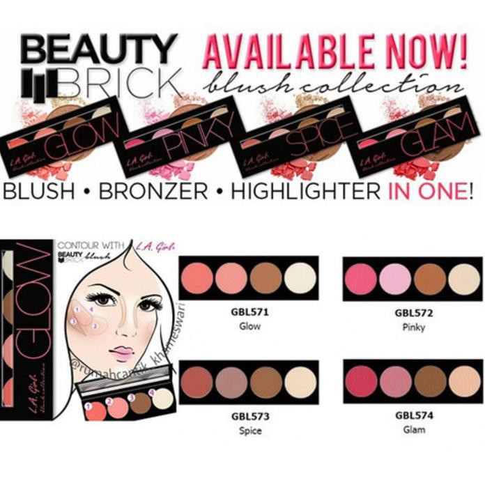 Promo La Girl Beauty Brick Blush (Nude)