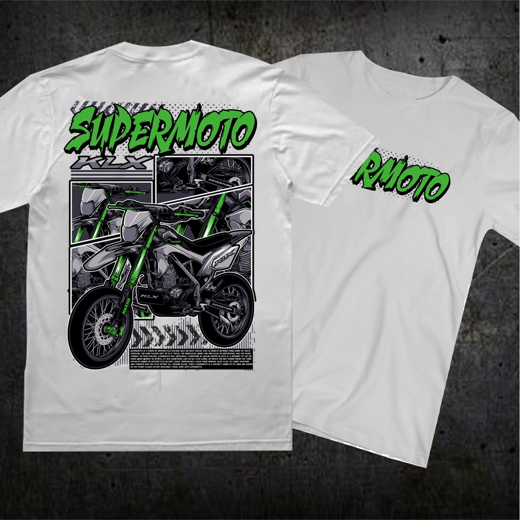 Kaos supermoto KLX / kaos motor supermoto / baju supermoto KLX / baju motor supermoto / kaos sunmori
