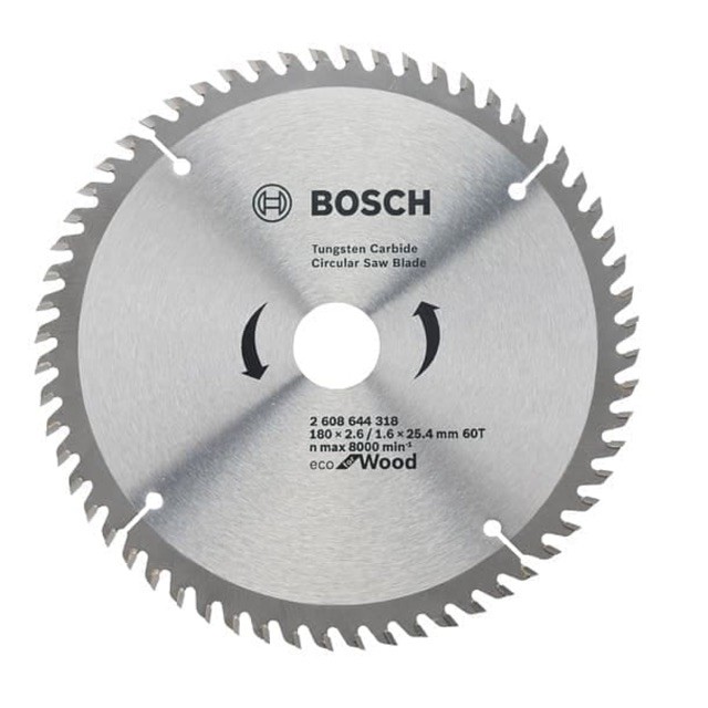 Mata Gergaji Circle 7&quot;x60 T Pisau Potong Kayu 7 inch Circular Blade 60 T Bosch