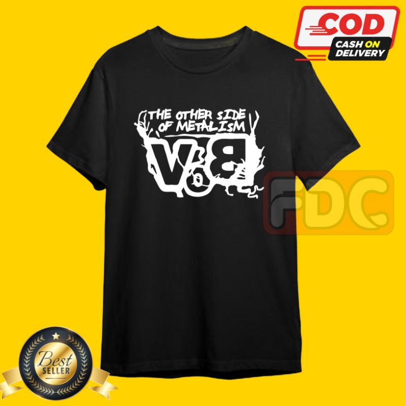 KAOS T-SHIRT BAJU DISTRO BAND METAL VOB PRIA DAN WANITA