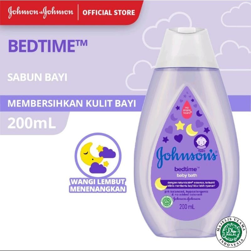 JOHNSONS BEDTIME HAIR &amp; BODY BABY BATH 200ML