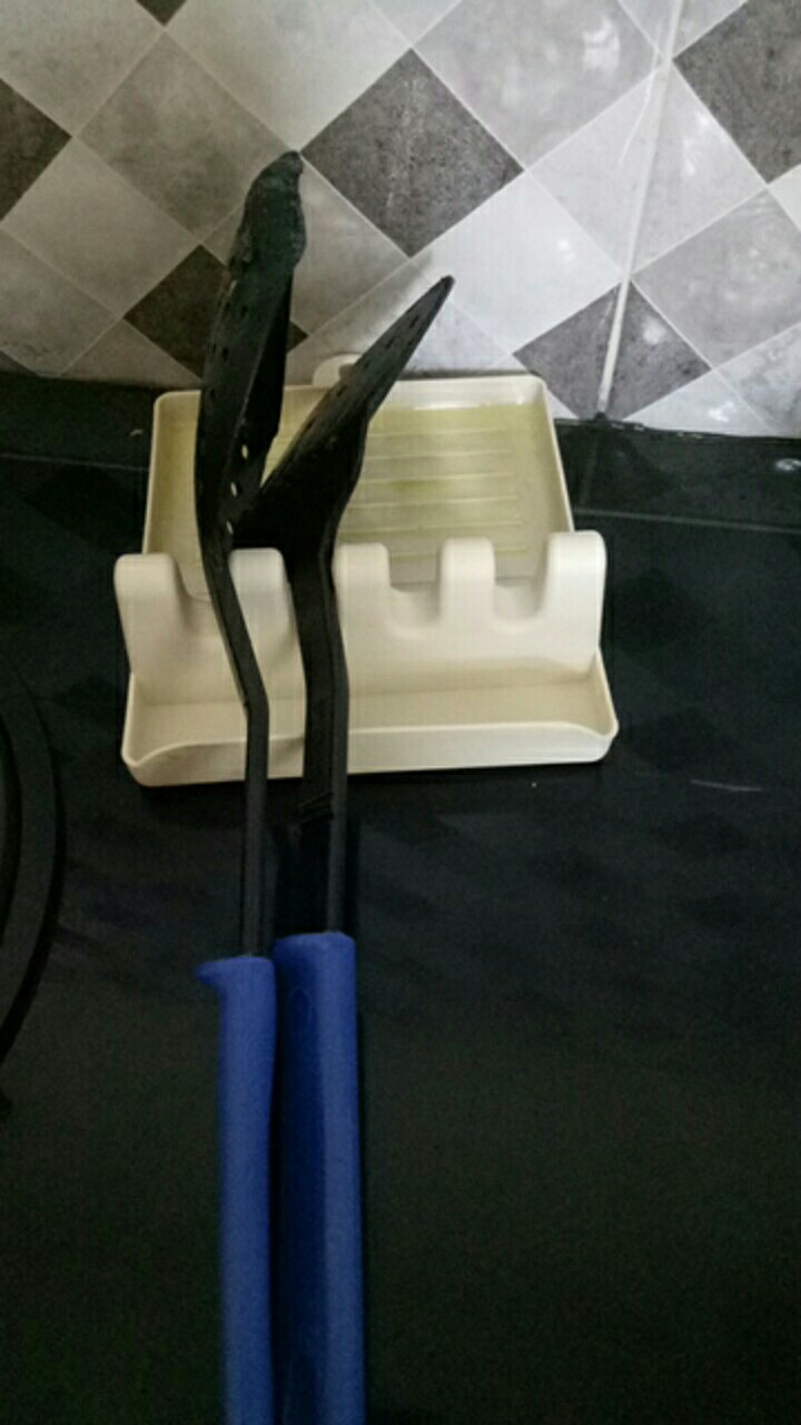 Holder Peralatan Masak Hp883m Rak Spatula Sutil Tutup Panci Non-slip