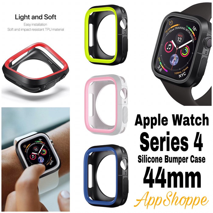 Apple Watch iWatch Silicone Bumper Soft Case NIKE DESIGN Series 4 44mm