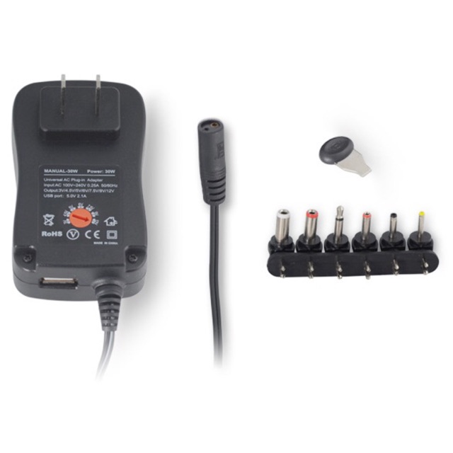 Adaptor UNIVERSAL  3V-12V PLUS  USB OUTPUT adapter 3V / 4.5V / 5V / 6V / 7.5V / 9V / 12V original