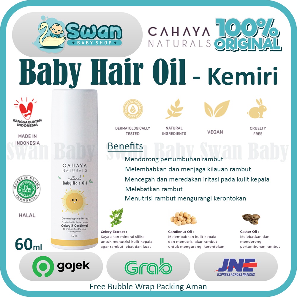 Jual Cahaya Naturals Baby Hair Growth Oil (Celery and Candlenut) Shopee Indonesia