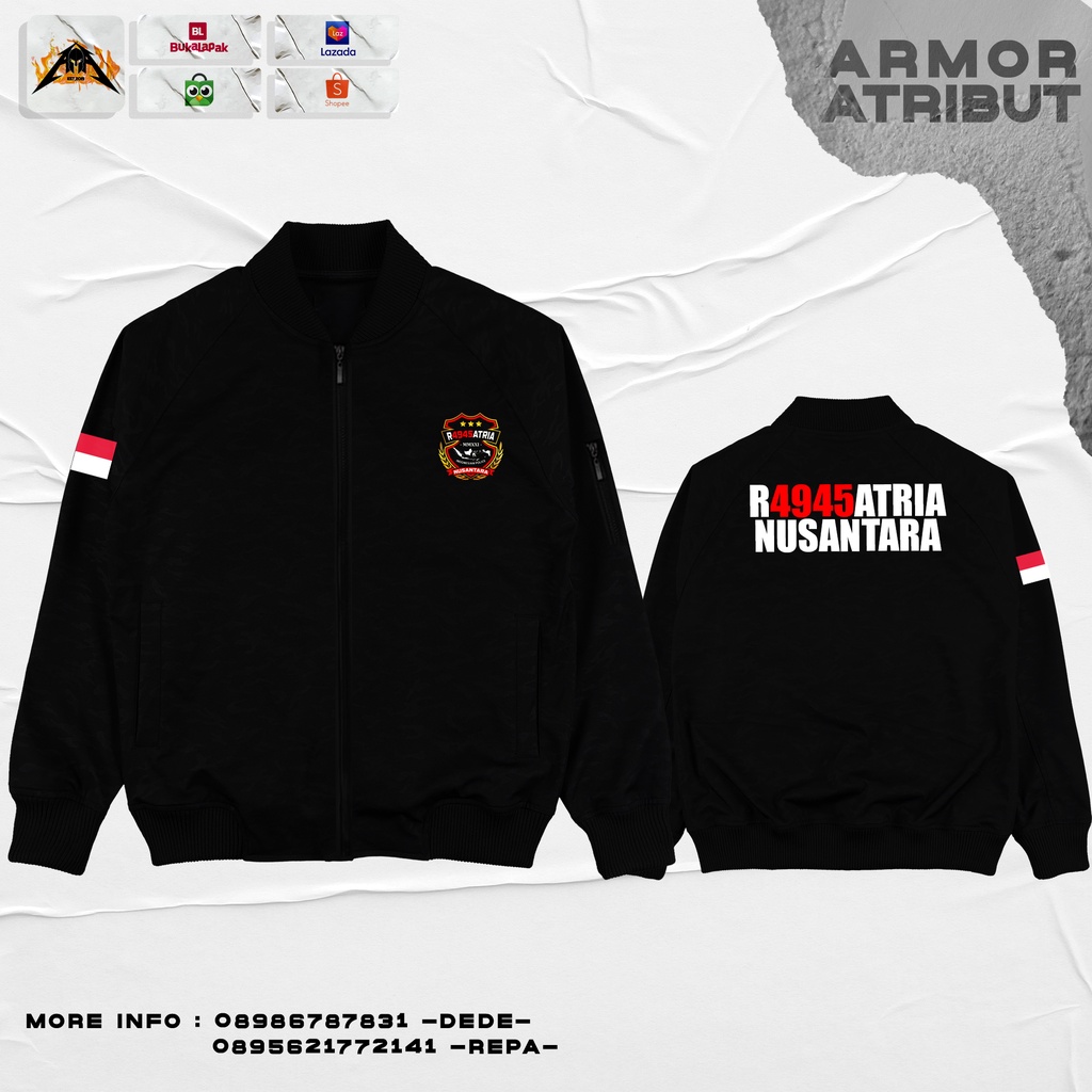 jaket bomber ragasatria r4945atria- Armor Atribut