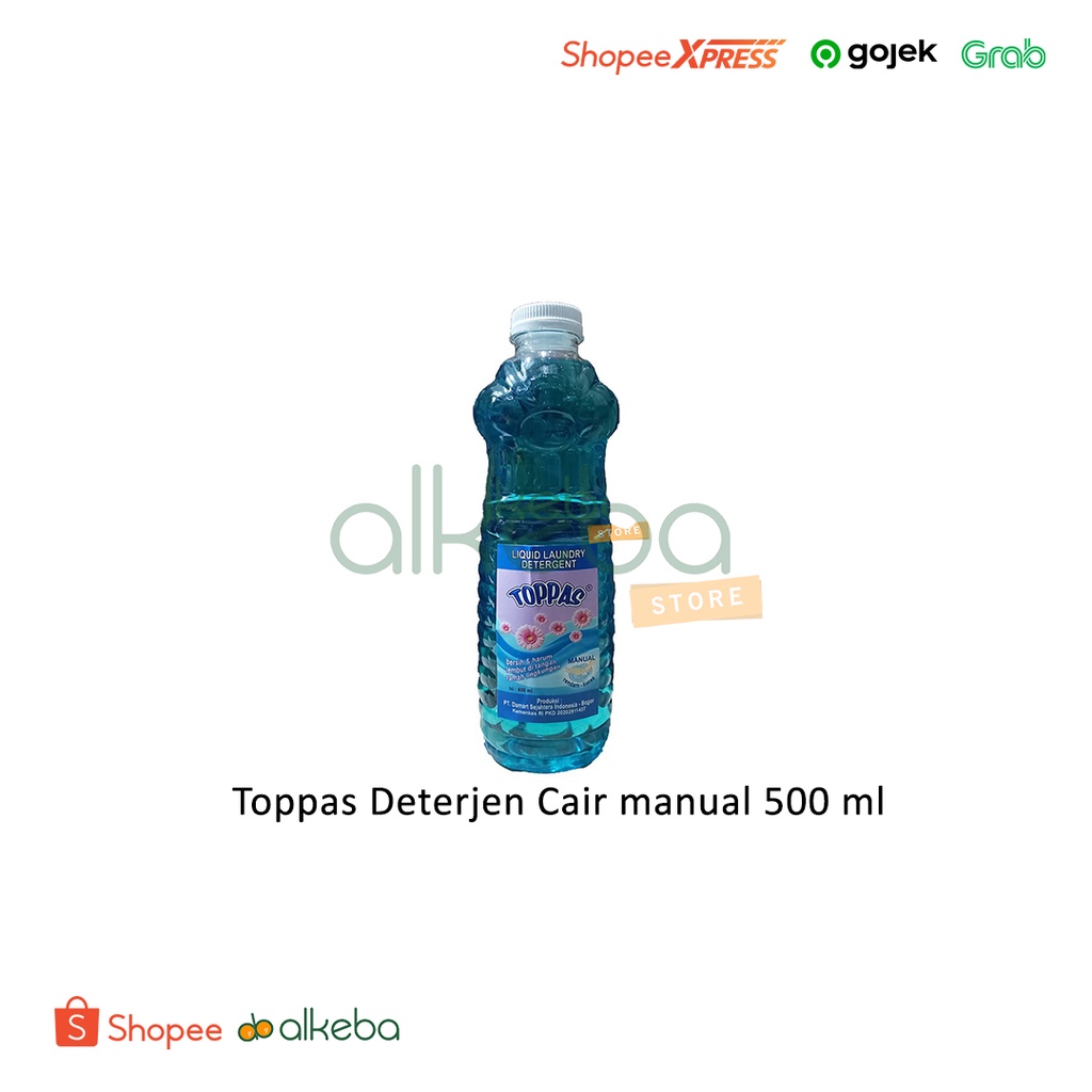 Toppas Deterjen Cair manual 500 ml / Sabun cuci cair laundry