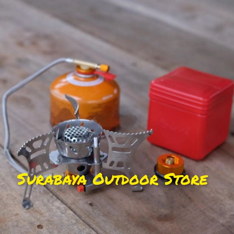 (FULL SET) Kompor Camping Selang Ultralight ZYZY-17 + Adaptor