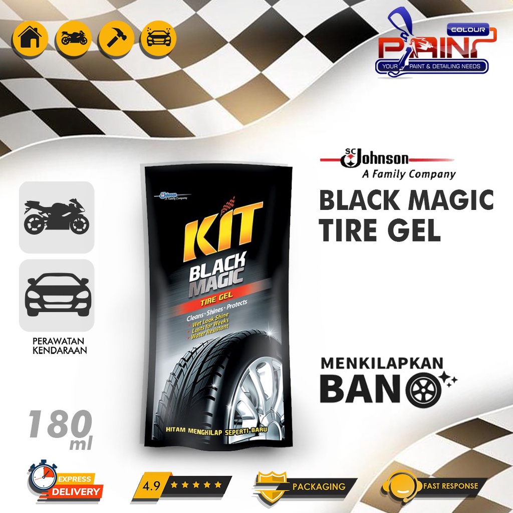 Kit Black Magic Tire Gel Pouch 180mL