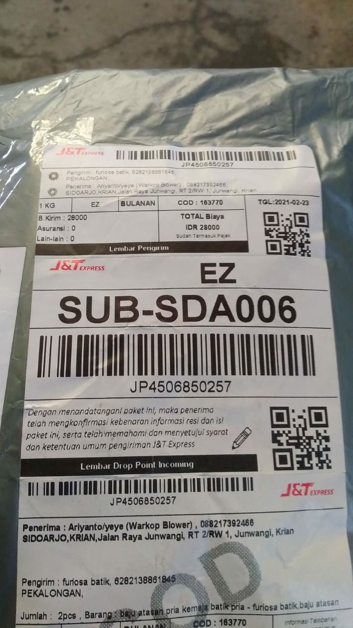 Kemeja Batik Pria Lengan Panjang Murah Seragam M L Xl Xxl