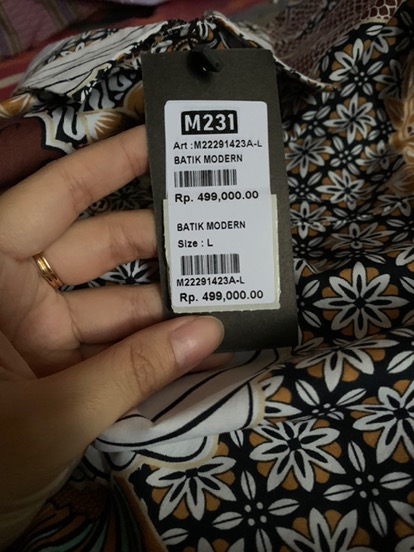 M231 Kemeja Pria Batik Panjang Coklat 1423a