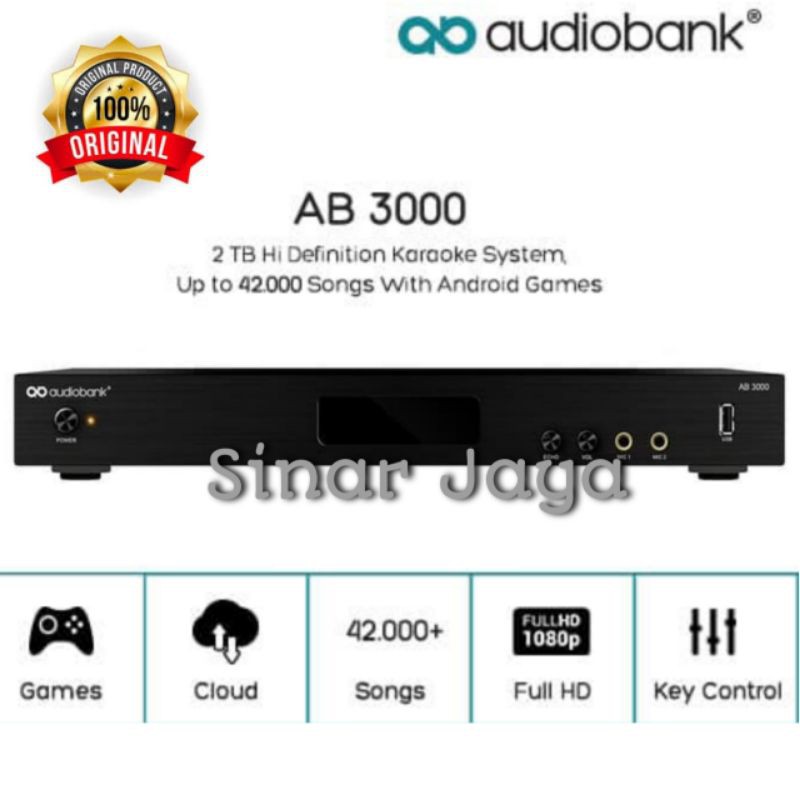 Audiobank AB 3000 Karaoke player Garansi resmi