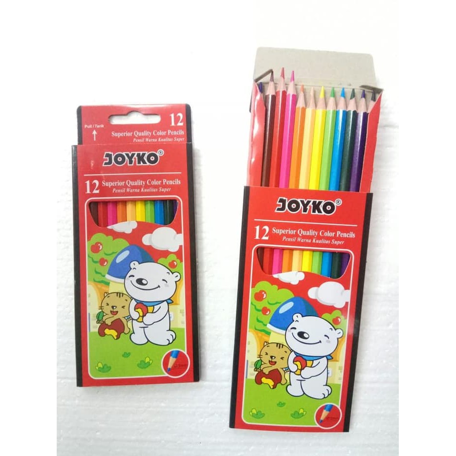 

BEST SELLER PENSIL 12 WARNA JOYKO ASLI PANJANG KUALITAS SUPER