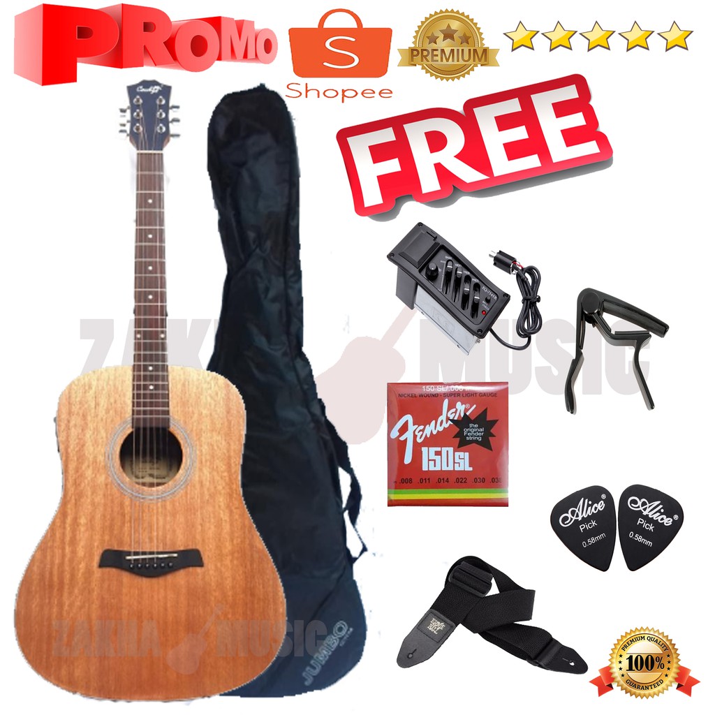 Gitar Cowboy Akustik Elektrik GW 240 NS NA ORIGINAL | Elektrik GW-240 NS NA SUPER KOMPLIT