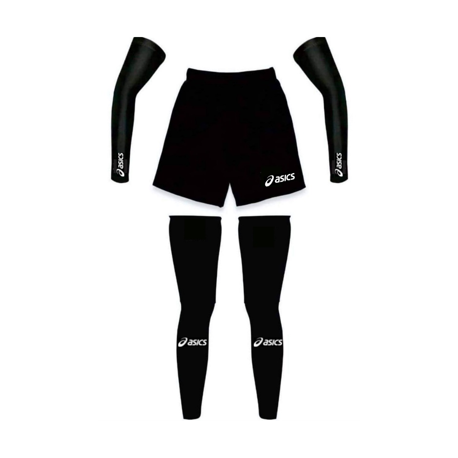Manset Olahraga Full Set Paket Hemat Manset tangan, Manset Kaki, Celana Pendek 3 in 1 Jersey Volly-5