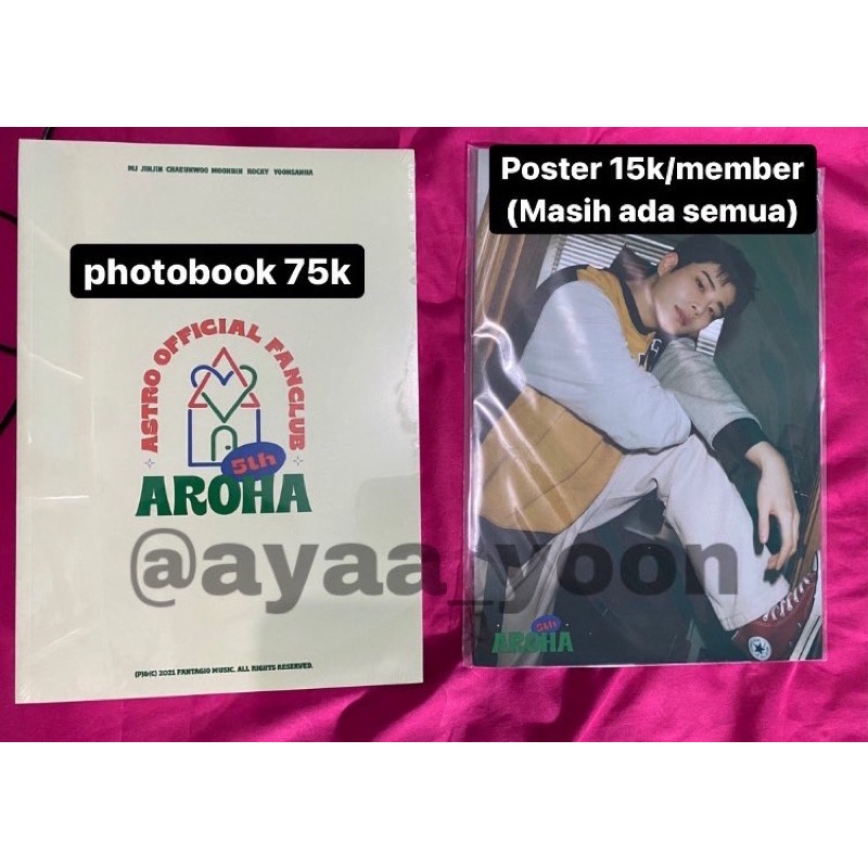 Official photobook dan mini poster 5th Gen Aroha (Astro)