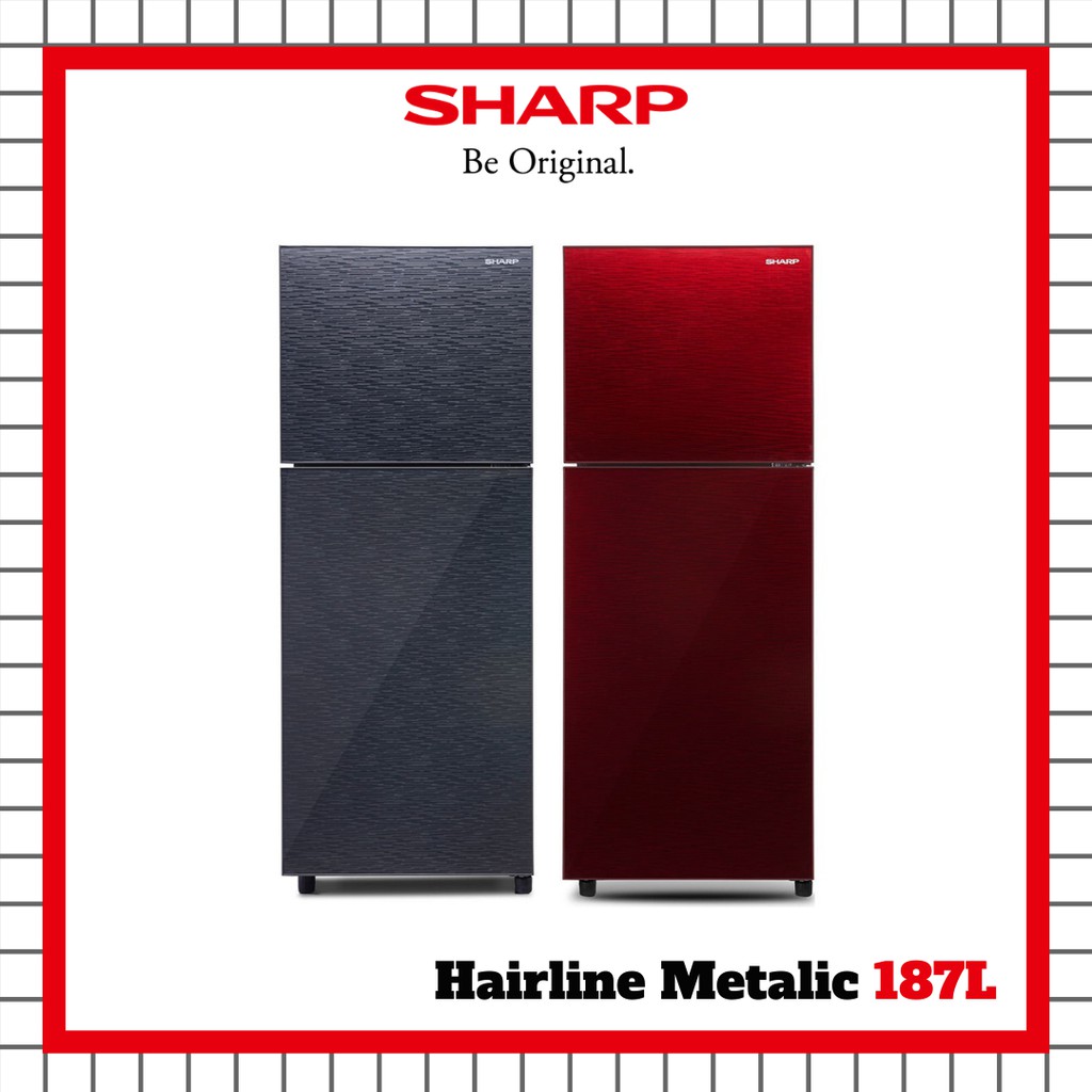LEMARI ES SHARP 2 PINTU SHARP SJ-246XG-MR/MS / KULKAS SHARP 2 PINTU SHARP SJ-246XG-MR/MS