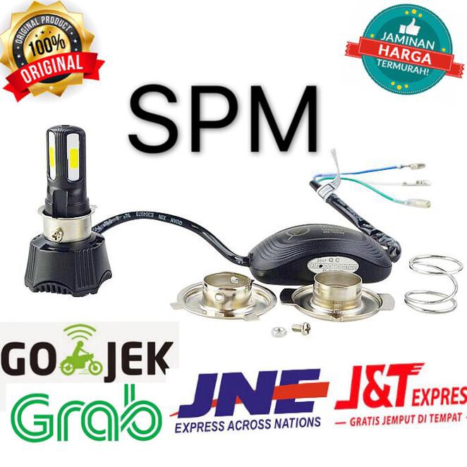 6Bkl Rtd M02H Headlight Lampu Led Motor 4 Sisi Ac Dc Warm ,White , Ice Blue - Ice Blue 2Upx