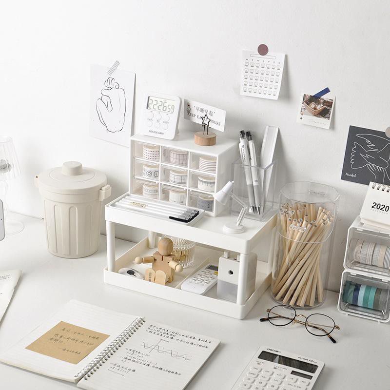 AYURI - 9 Drawers storage box mini Acrylic / Organizer rack mini containerr